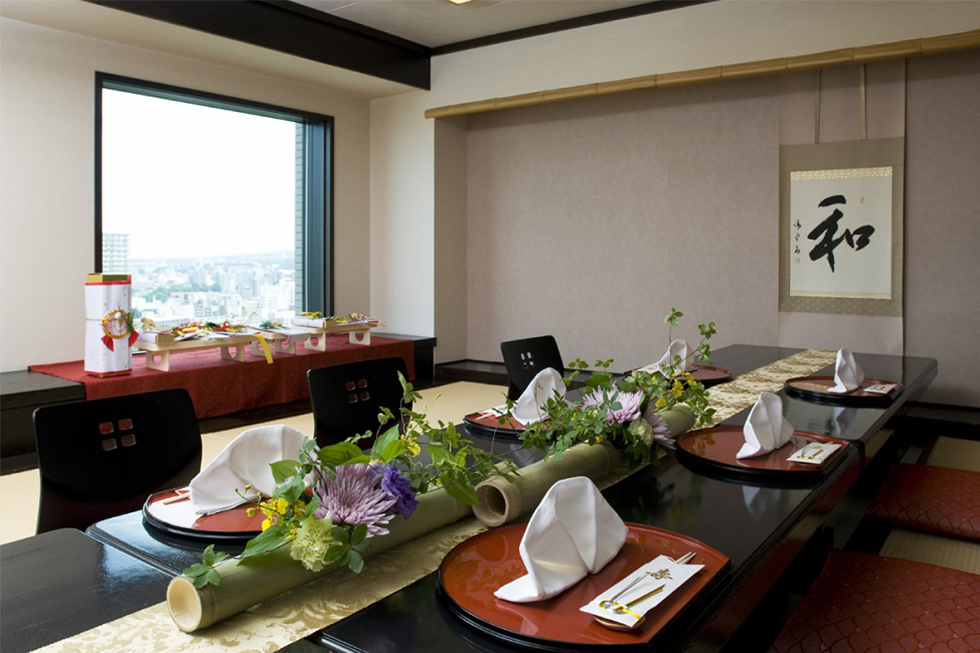 札幌の人気顔合わせ会場｜日本料理「和乃八窓庵」｜プレミアホテル中島公園｜A