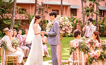 人気リゾート結婚式|ロイヤル ハワイアン ウェディング|K