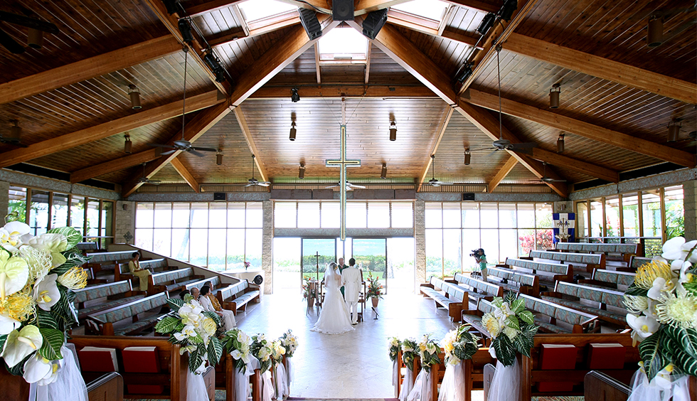 人気リゾート結婚式｜キャリバリー・バイ・ザ・シー教会｜Ａ